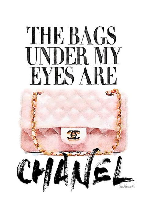 These bags under my eyes are Chanel 